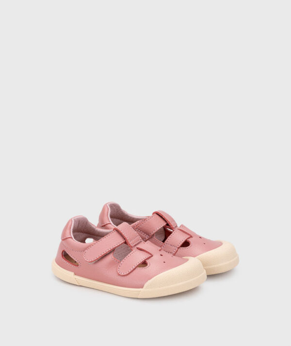 Sandalia Cangrejera de Piel,  Barefoot Medium New Pink - Imagen 3