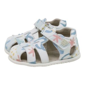 Sandalias Cangrejeras Micro Gravado Espiral Blanco  De Piruflex